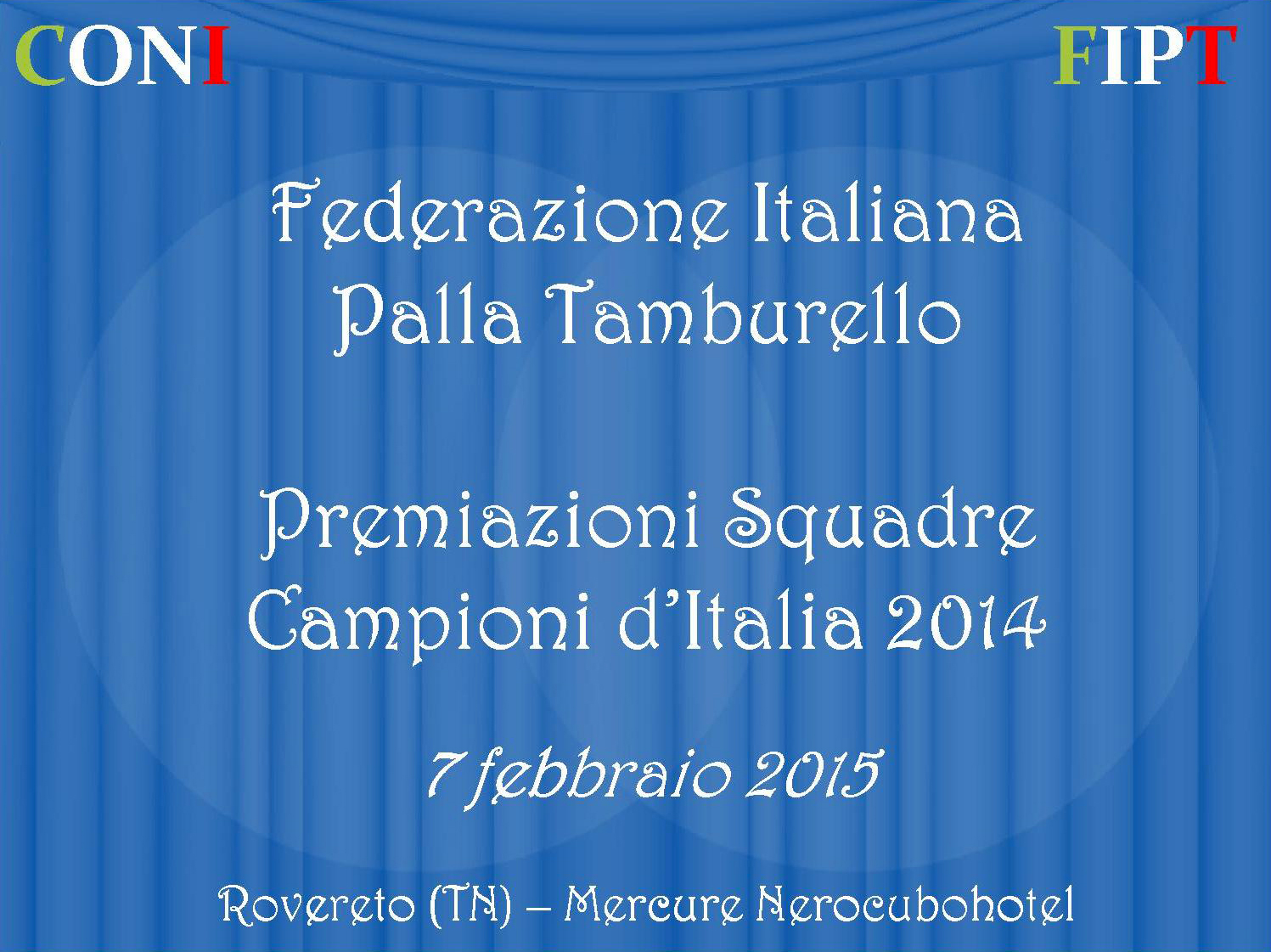 DIAPOSITIVA generale per premiazioni anno 2014