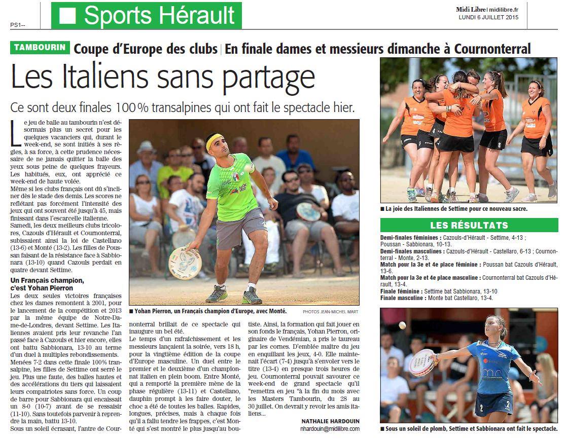 Articolo coppa europa midi libre