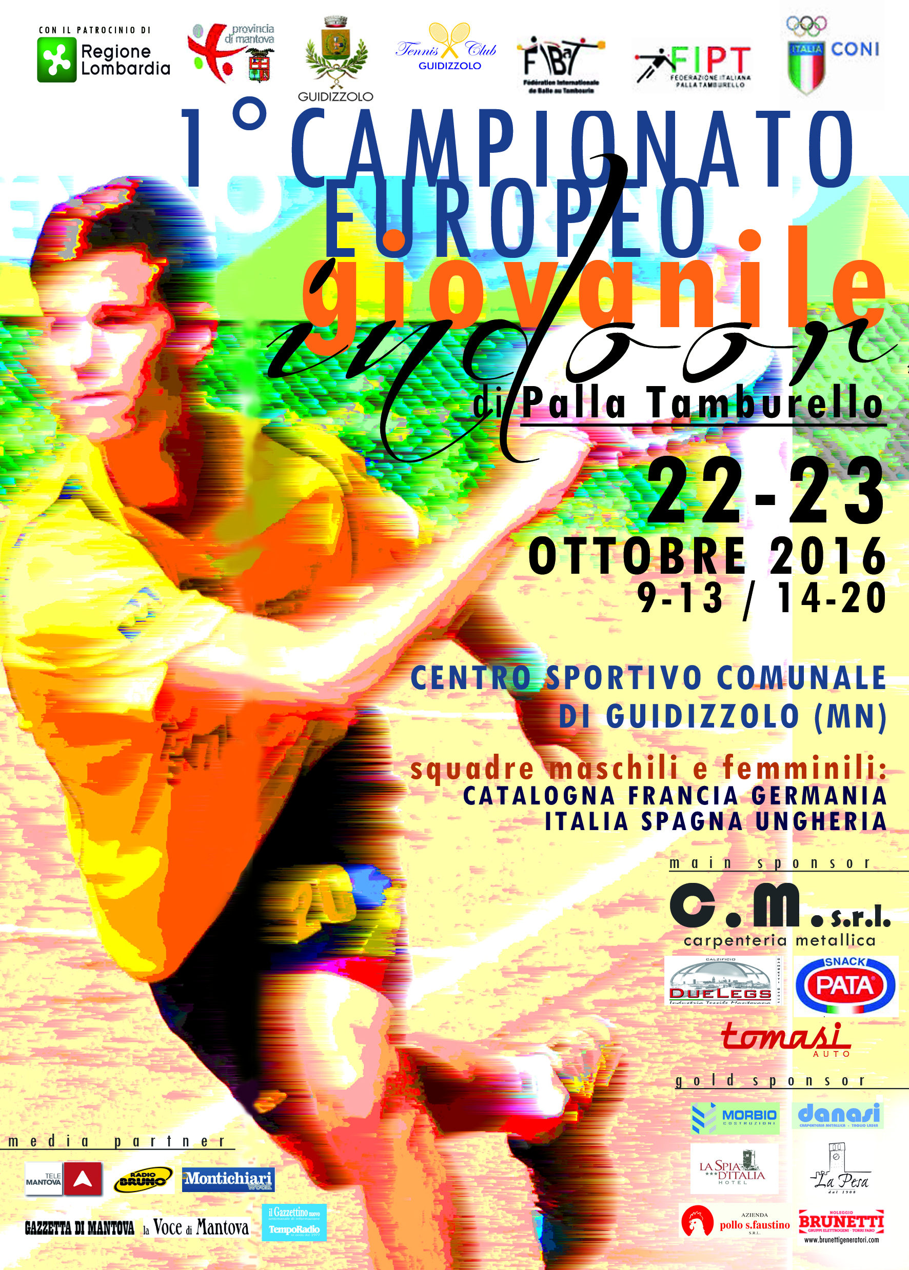 Locandina Campionato Europeo Indoor Giovanile 2016