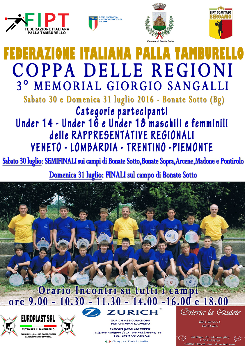 Locandina Trofeo Sangalli