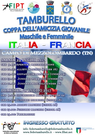 Locandina Coppa dellAmicizia Italia Francia 2017