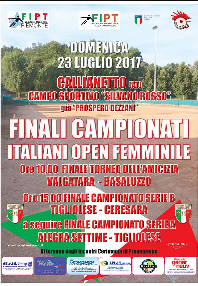 Finali Serie A e B femminile 2017