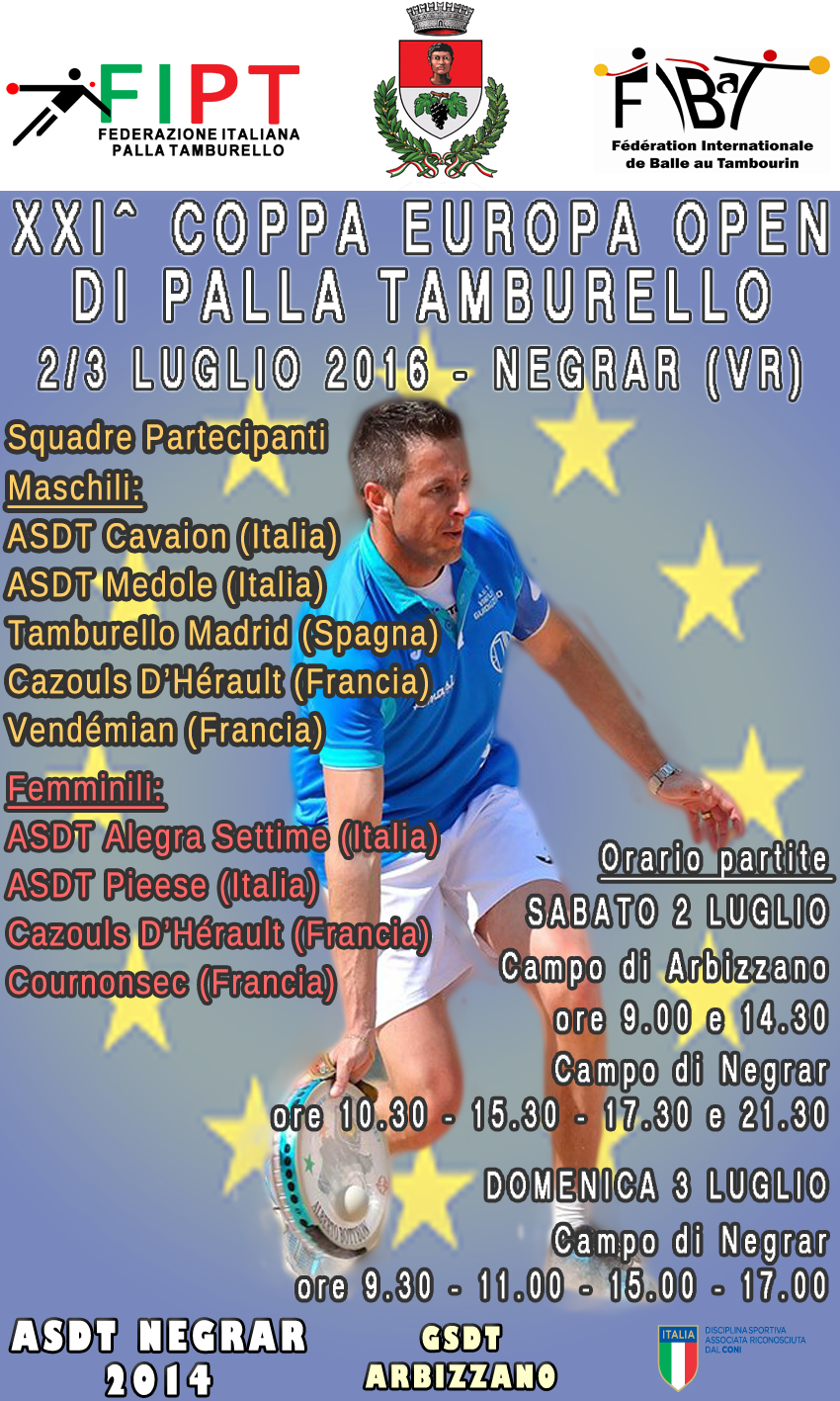 Locandina Coppa Europa Open