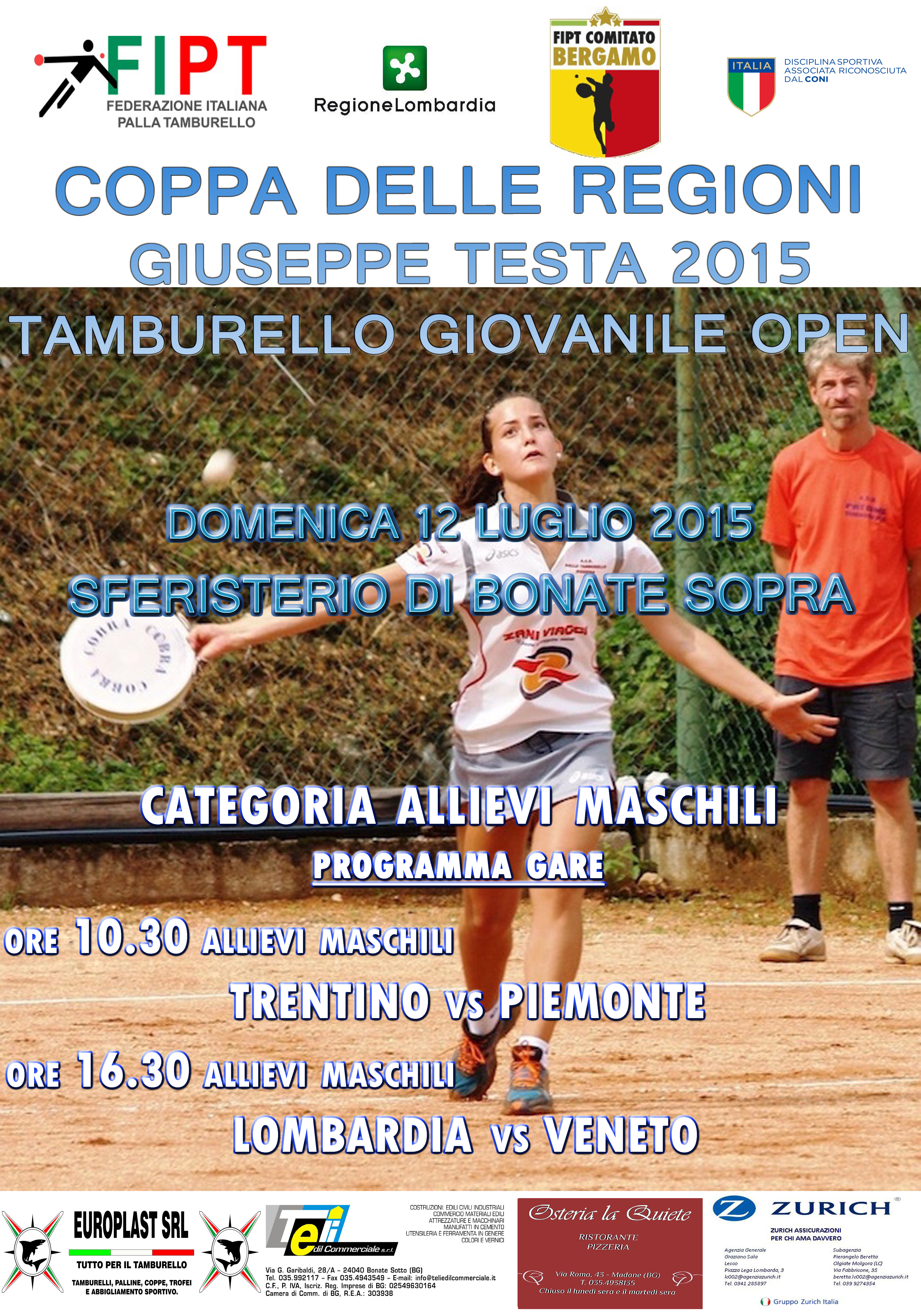 TORNEO TESTA BERGAMO allievi M